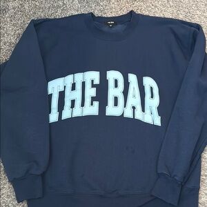 Navy blue The Bar sweatshirt medium